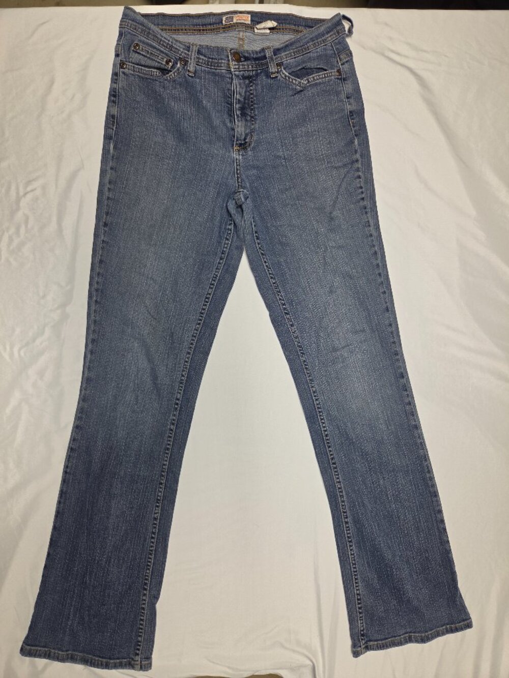 Faded Glory Stretch Bootcut Jeans Medium Wash Size 10 Tall